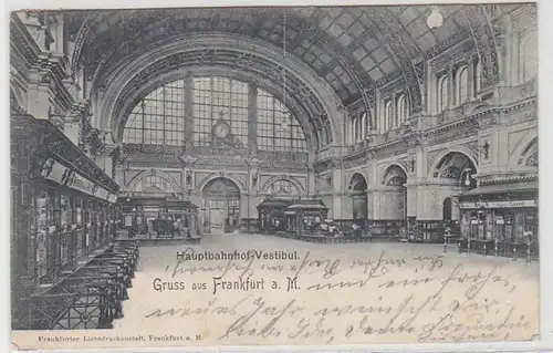 44472 Ak Salutation de Francfort a.M. Gare centrale de Vestibül