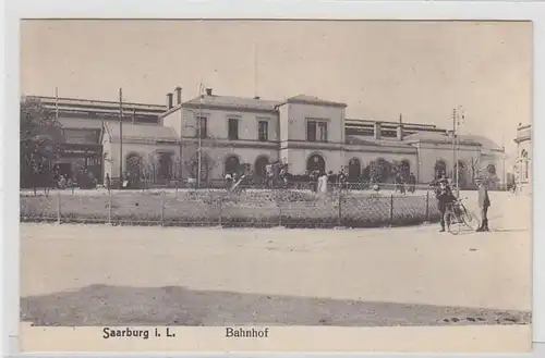 44469 Ak Saarburg en Lorraine Gare ferroviaire 1918