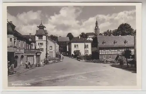 44468 Ak Wurzbach à Thuringe Marktplatz vers 1960