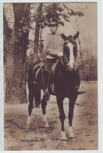 44463 Ak S.M.D. Alfonso XIII. zu Pferde 1905