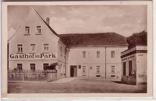 44444 Ak Knauthain Gasthof am Park 1940