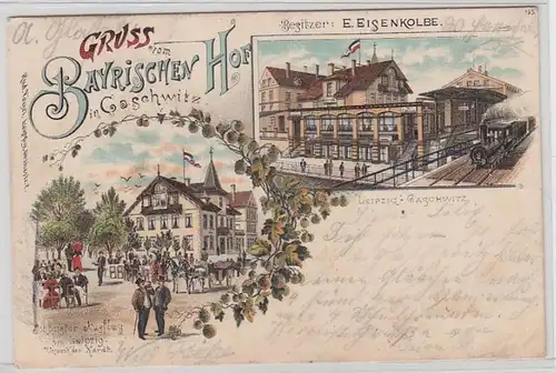 44420 Ak Lithographie Gruß aus Gaschwitz 1897
