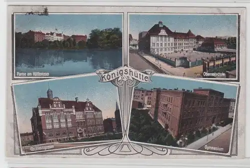 44407 Mehrbild Ak Königshütte Oberschlesien 1919
