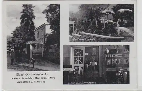 44390 Ak Bad Sulza Elze's Obstweinschänke 1941