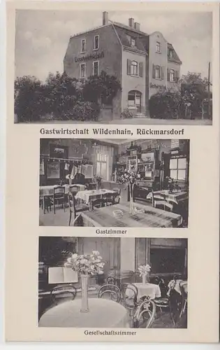 44356 Ak Gastwirtschaft Wildenhain Rückmarsdorf um 1930