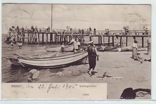 44274 Ak Misdroy Pont d'atterrissage 1905