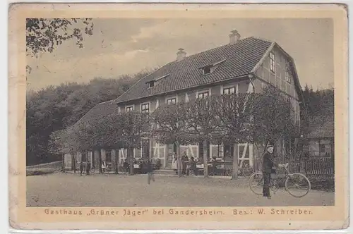 44267 Ak Gasthaus "Grüner Jäger" bei Gandersheim um1930
