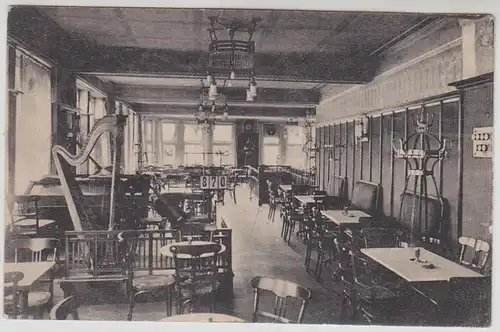 44251 Ak Kiele Wiener Café Innenansicht 1914