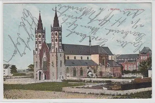 44210 Ak Worms Eglise de la Bienheureuse Vierge 1912