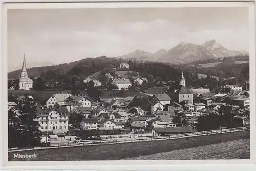 44197 Photo Ak Miesbach Vue totale vers 1940