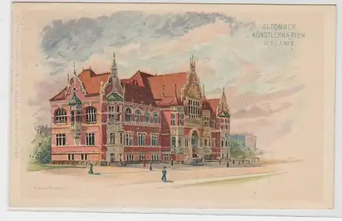 44166 Ak Altonaer Künstlerkarten Neues Museum 1913