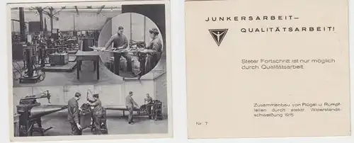 44155 Reklame Karte Junkers Flugzeugwerke
