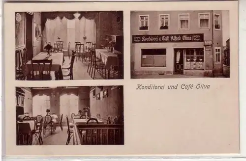 44134 Ak Neustadt in Sa. Konditorei Café Olivia um 1908