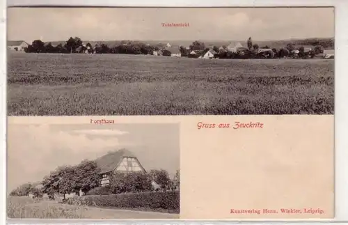 44107 Mehrbild Ak Gruß aus Zeuckritz Forsthaus 1909