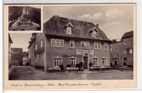44076 Ak Bad Frankenhausen Gasthaus "Adler" um 1940