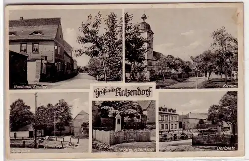 44071 Multi-image Ak Salutation de Kalzendorf 1942