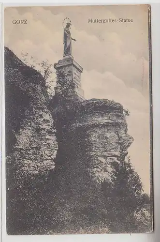 44004 Ak Gorz Gorze in Lothringen Muttergottes Statue um 1918