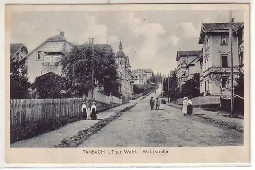 43930 Ak Tambach dans la forêt de Thuringe Waldstraße vers 1920