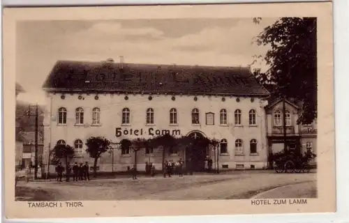 43921 Ak Tambach à Thuringen Hotel zu Amm vers 1920