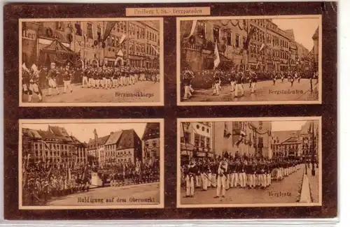 43914 Ak Gruß aus Gasthof Wutzschewitz bei Ostrau 1913