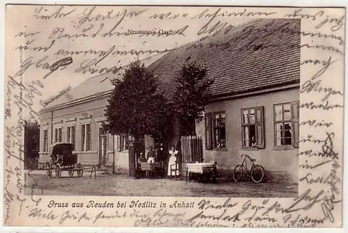43905 Ak Gruss aus Reuden bei Nedlitz in Anhalt 1906