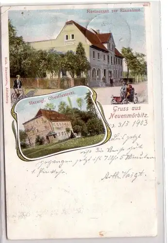 43896 Ak Litho Salutation du ferme à Langenstein 1902