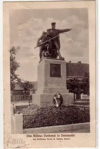 43867 Ak Das Bülow Denkmal in Dennewitz 1923