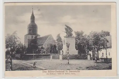 43865 Feldpost Ak Das Bülow Denkmal in Dennewitz 1915