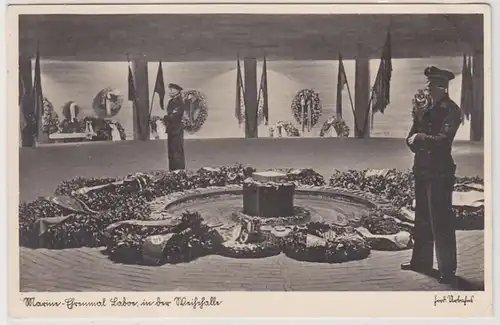 43818 Ak Marine-Ehrenmal Laboe in der Weihehalle 1942