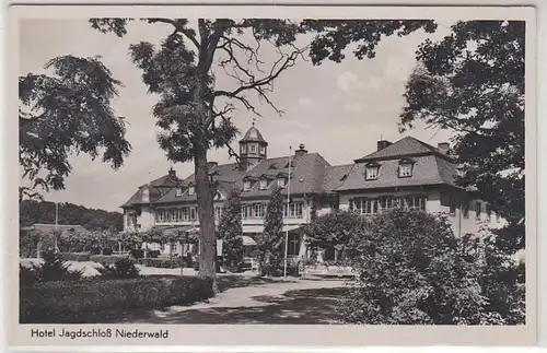 43809 Ak Hotel Jagdschloß Niederwald um 1910