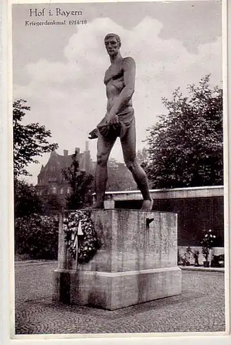 43806 Ak Hof in Bayern Kriegerdenkmal 1936