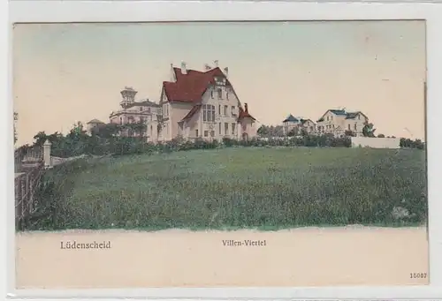 43768 Ak Lüdenscheid Villen Viertel um 1910