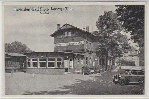 43752 Ak Hermsdorf Bad Klosterlausnitz Gare ferroviaire vers 1940