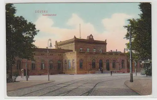 43743 Ak Dessau Staatsbahnhof 1909