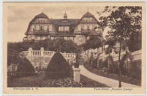 43735 Ak Wernigerode Park Hotel "Küsters Camp" vers 1930