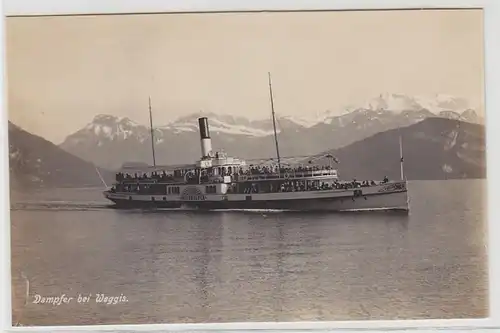 43726 Foto Ak Weggis Dampfer "Unterwalden" um 1928