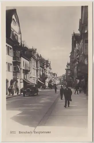 43723 Photo Ak Rorschach Hauptstrasse vers 1930