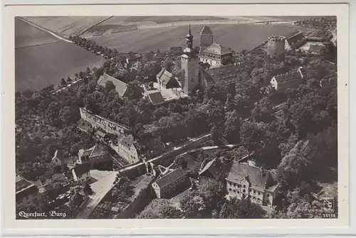 43701 Ak Querfurt Burg Luftaufnahme um 1930
