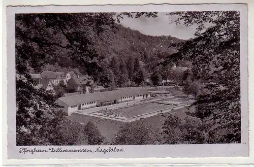 43700 Ak Pforzheim Dillweissenstein Nagoldbad 1943