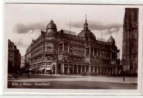 43672 Ak Cologne am Rhein Dom Hotel 1938