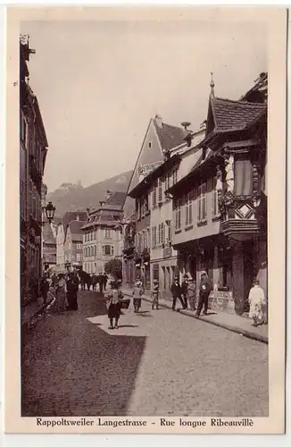 43665 Ak Rappoltsweiler Langestrasse um 1914