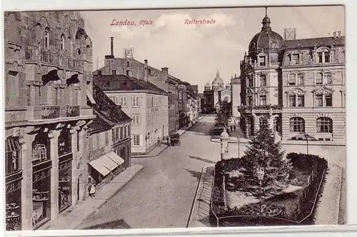 43650 Ak Landau in Pfalz Reiterstraße aus um 1920