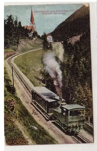 43627 Ak train de crémaillère vers Achensee Tirol vers 1910