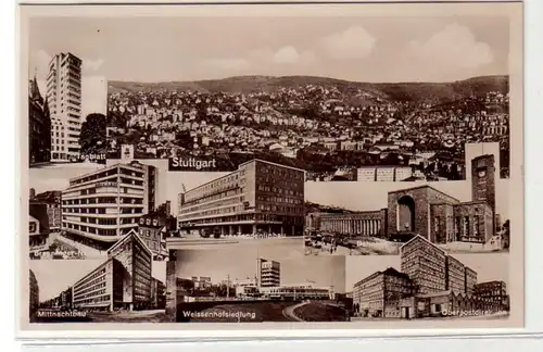 43601 Mehrbild Ak Stuttgart moderne Bauten um 1937
