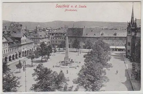 43599 Ak Saalfeld à la Sale Marktplatz vers 1925