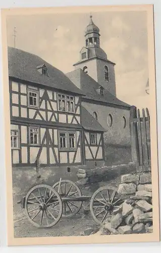43567 Ak Schwalbach Fachwerkhaus um 1930