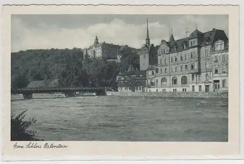 43558 Ak Gera Schloss Osterstein um 1950