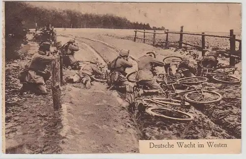 43546 Ak Fahrradabteilung in Feuerstellung 1916