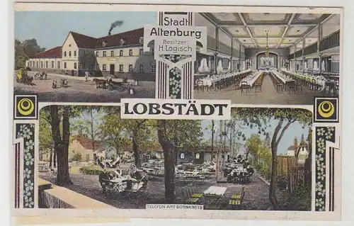 43503 Feldpost Ak Lobstädt "Stadt Altenburg" 1915