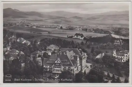 43395 Ak Bad Kudowa en vue sur le Kurhotel vers 1940